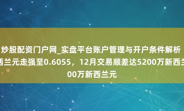 炒股配资门户网_实盘平台账户管理与开户条件解析 新西兰元走强至0.6055，12月交易顺差达5200万新西兰元